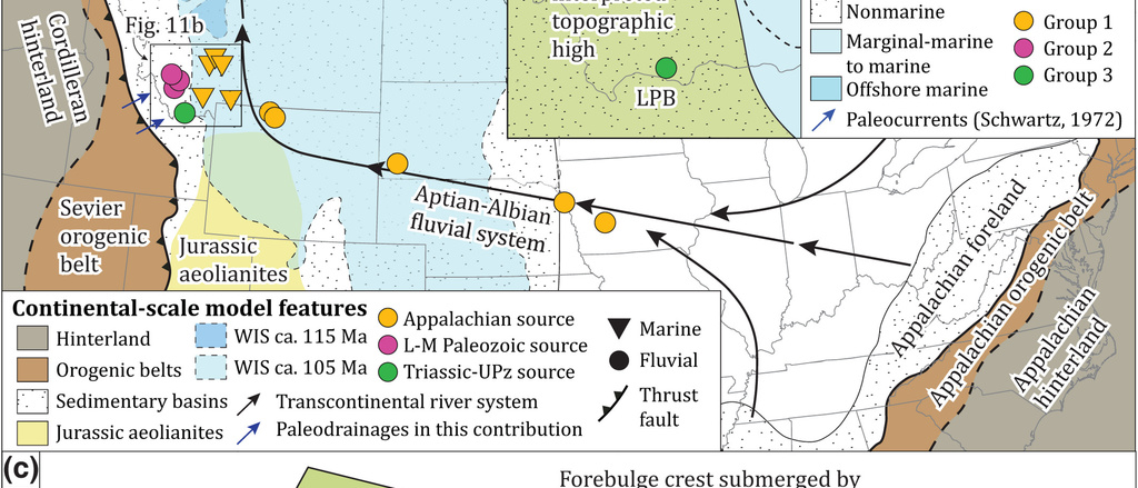 Paleogeographic reconstruction