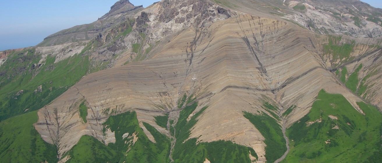 Outcrop of Miocene Bear Lake Formation on the Alaska Peninsula